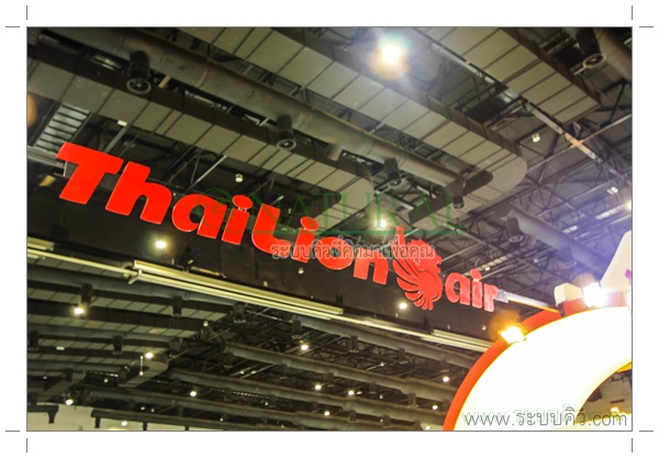 ภาพการใช้ระบบคิวอัตโนมัติ ในงาน Event ของ Thai Lion air