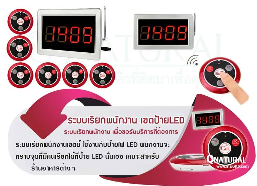 ระบบเรียกพนักงาน เพจเจอร์ไร้สายสำหรับร้านอาหาร