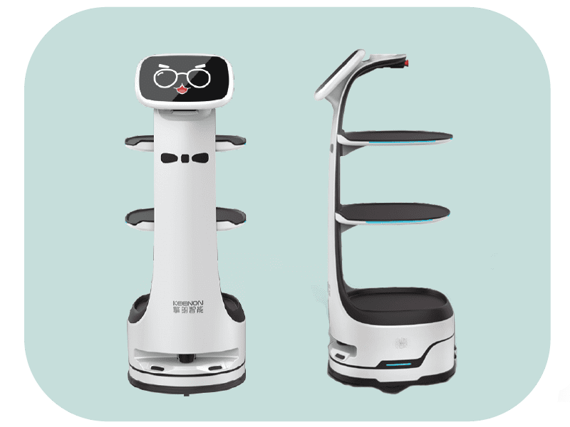 หุ่นยนต์เสิร์ฟอาหาร รุ่น DINERBOT T8 ถาดใหญ่