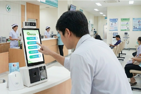 ตู้กดบัตรคิวโรงพยาบาล