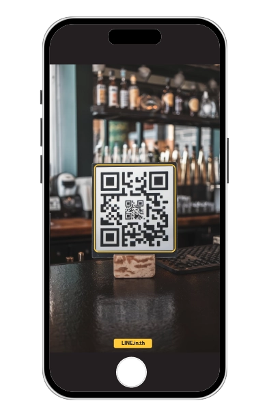 Step 1 ลงทะเบียนคิวด้วย QR Code หรือเพิ่มเพื่อน LINE OA