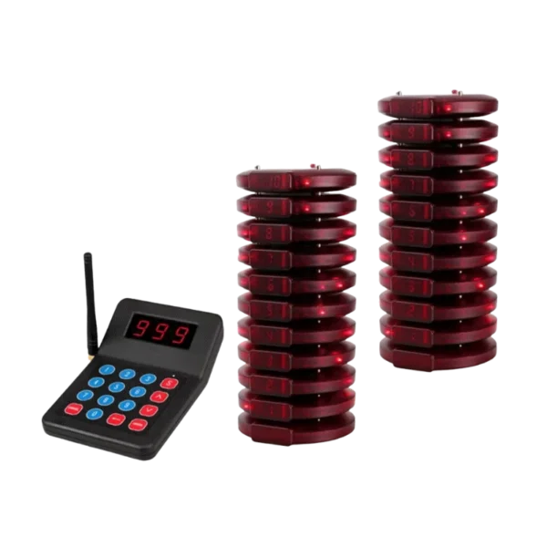 เครื่องเรียกคิว Q Wireless Pager แบบกลม