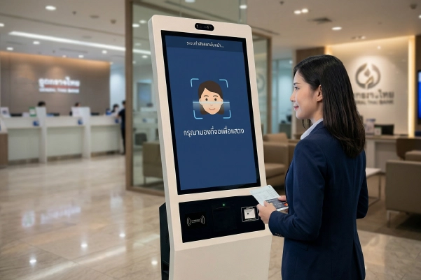 กล้องและไมโครโฟน Optional module ของ Self Service Kiosk