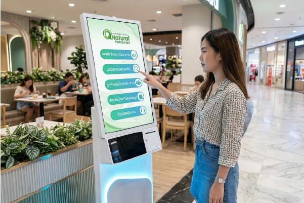 เครื่องพิมพ์ในตัว 80mm thermal printer ของ Self Service Kiosk
