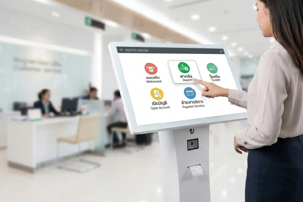 Self Service Kiosk แบบตั้งพื้น Freestanding KDS-015