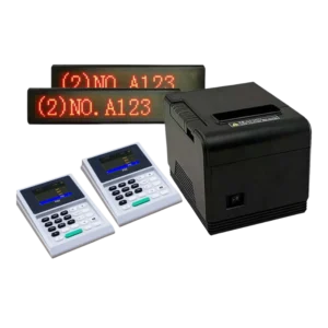 ชุดระบบคิว 2 ช่องบริการ+ป้ายไฟ