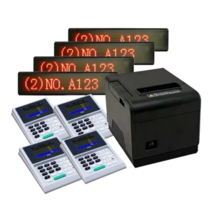 ชุดระบบคิว 4 ช่องบริการ+ป้ายไฟ