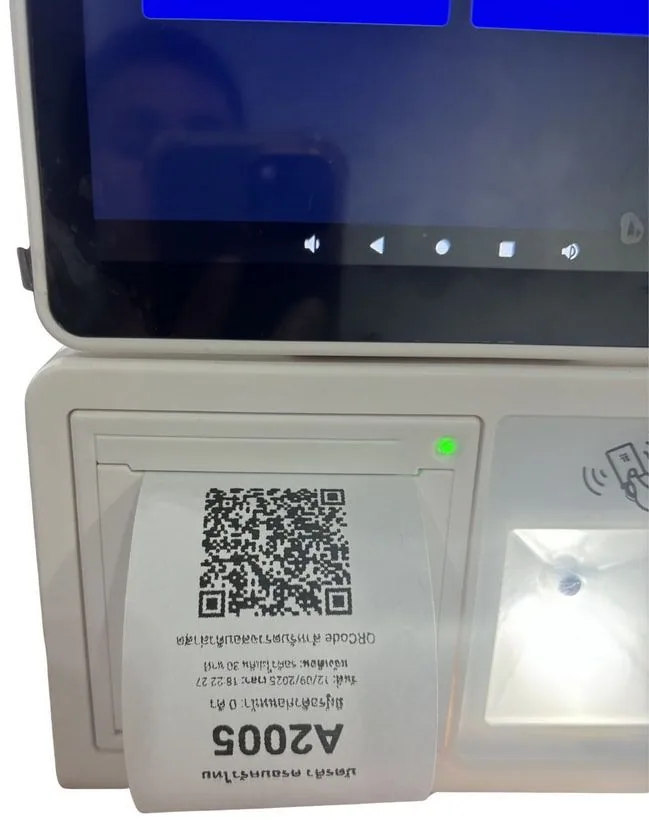 QS-QD10 เครื่องกดบัตรคิว ตั้งโต๊ะ จอสัมผัส Desktop Queue Printer