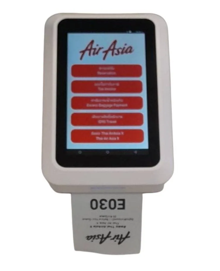 QS-QD06 เครื่องบัตรกดคิว Android แบบตั้งโต๊ะ Desktop Queue Ticket