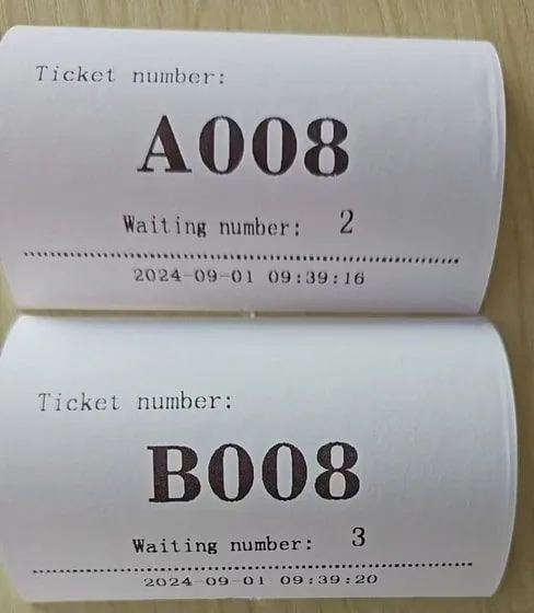 QS-QSET5 ชุดระบบคิว 2 ช่องบริการ Queue printer + Caller